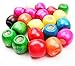 All In One Mixed Color Painted Large Hole Round Wood Spacer Beads for DIY Project (17mm 75gram/50pcs)