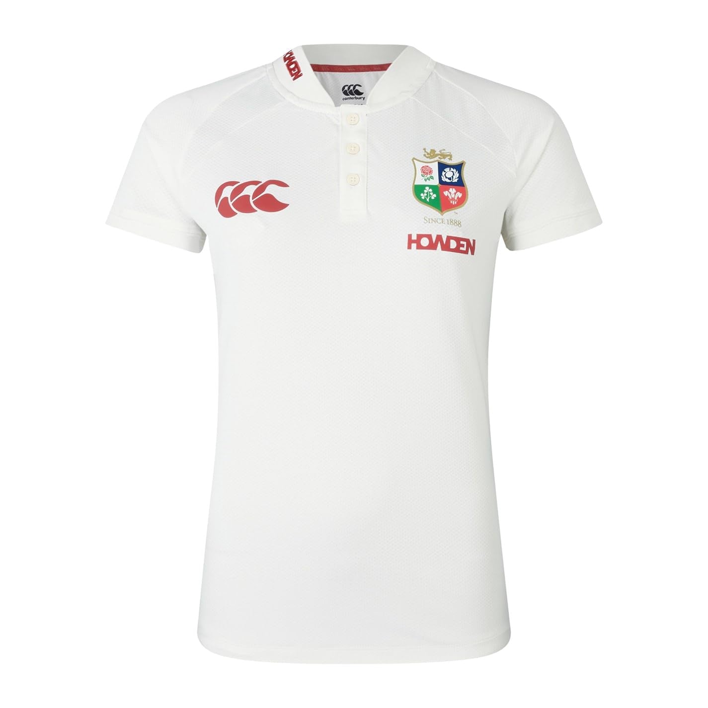 British & Irish Lions Canterbury Women's Official Canterbury Polo Shirt | Breathable | Moisture Wicking, Egret, 14