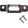 T-Screw Security Plate Lock -100 Pack - Wood Frame Security Hanger - Picture Frame Lock Hardware T-Screw Mounting Plate