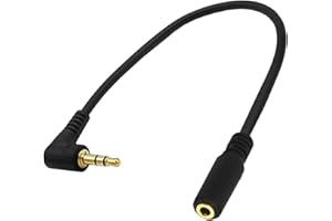 Wide Compatibility 3.5mm Male to Female Adapter 3.5mm Right Angle Adapter for Various Music Devices TRRS Converter
