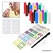 Kare & Kind Nasal Inhaler Tubes - Kit Contains: 20 Empty Nasal Inhaler Tubes (with Wicks) in 10, 20 Extra Wicks, 1 Opening Tool, 44 writable Stickers, 2 Mini droppers and 1 Pen
