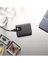 WD 500 GB My Passport Ultra   Disco duro externo portátil USB 3.0 azul   wdbwwm5000abl-nesn (reacondicionado certificado), Negro