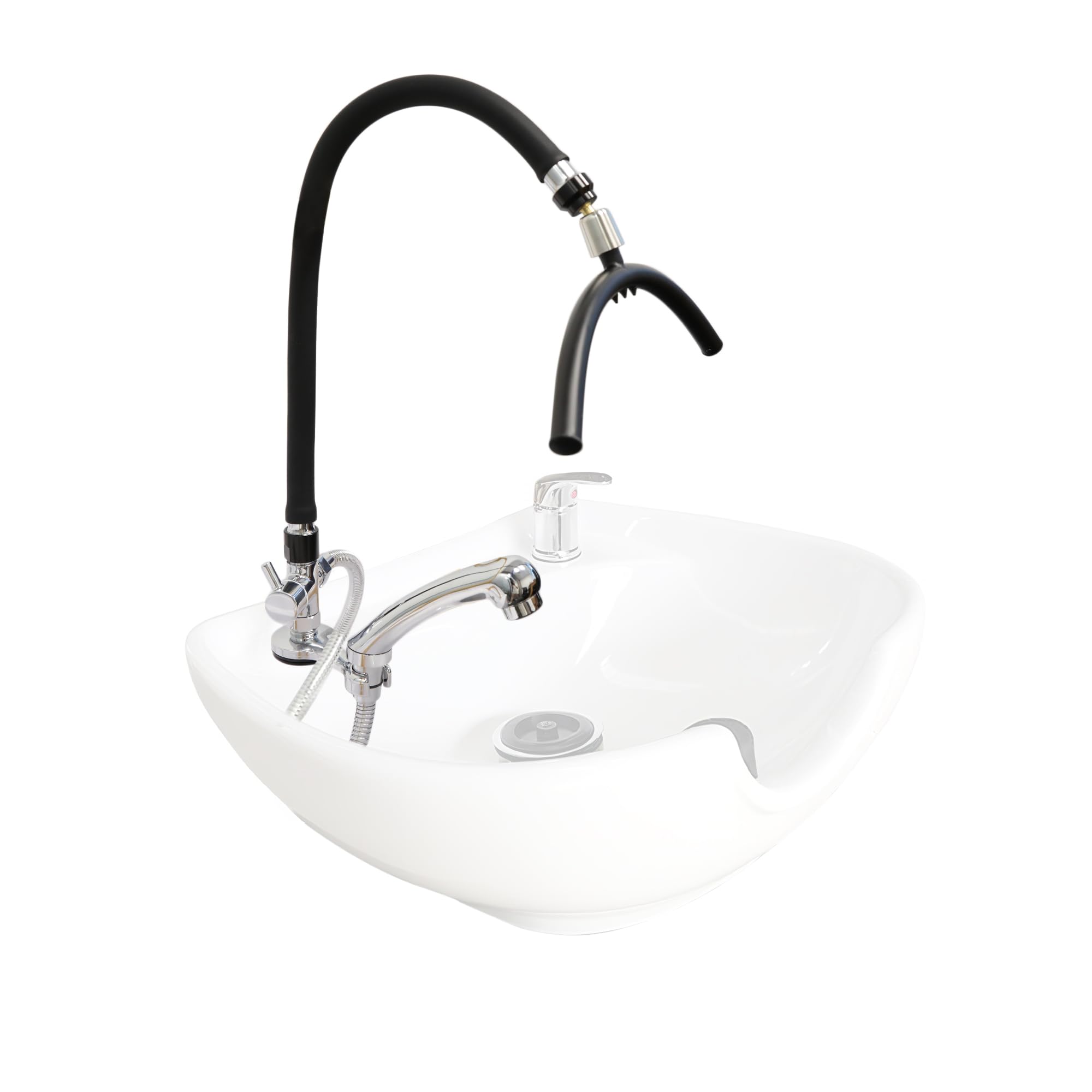 Photo 1 of Head Spa Tools - Shampoo Bowl Waterfall Accessories with Y-shaped Water Outlet, Shower Head, Hair Spa Attachment for Barber Station, Home & Salon Use