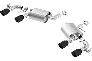 BORLA 11925CB Axle-Back Performance Exhaust System for 2016-2023 Chevrolet Camaro SS 6.2L V8 Automatic/Manual Transmission With Dual Mode Exhaust (NPP) Valves.