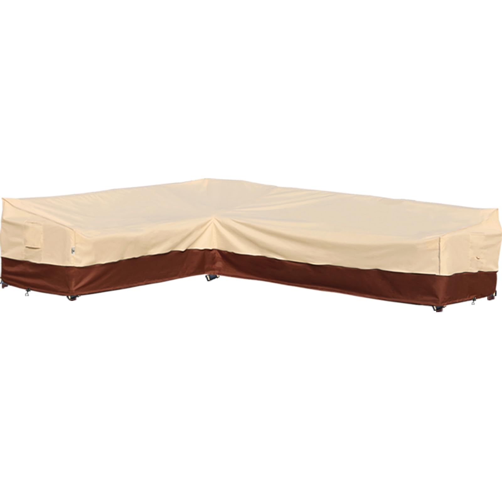 Photo 1 of Outdoor Sectional Cover - Patio Furniture Covers Waterproof Rip-Stop Anti-UV 600D Heavy Duty Outdoor Sofa Couch Cover with 3 Air Vents (L-Shaped-Left facing-90''X120'')