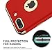 RANVOO iPhone 7 Plus Case, Slim Fit Thin Hard Stylish Cover 3 in 1 Detachable Case, Red [Clip-ON Series]