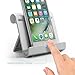 Spigen S320 Cell Phone Multi-Angle Aluminum Stand for Tablets, e-Readers Compatible with iPhone X / 8/8 Plus / 7/7 Plus Galaxy S9 Plus / S9 / Note 8 / S8 / S8 Plus /S7 Edge & More - Silver