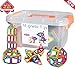 Magnetic Building Blocks Educational Tiles or Toys for Toddlers Kids- 38 Pcs & Storage Box Included