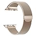 Tirnga Compatible with Apple Watch Band 40mm, iWatch Bands 40mm Series 4 Milanese Loop Men Champagne Gold