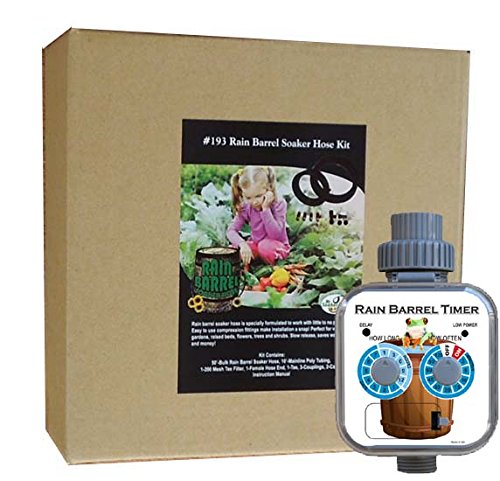 #193T Rain Barrel Soaker Hose Kit w/ #540 Rain Barrel Timer
