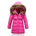 Seeduck Big Girls' Winter Parka Down Coat Puffer Jacket Padded Overcoat Fur Hood