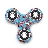 NEWBEA Hand Spinner Tri-Spinner Fidget Spinner Toy Stress Reducer, Blue Bans