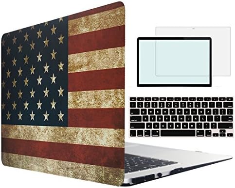 Tojia Macbook Pro 13 Case 2016,4 in 1 Rubberized Hard Cover with Keyboard Skin Screen Shell for Macbook Pro 13 Inch w/OUT Touch Bar Touch ID Model:A1708