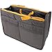 Potelin Women's Handbag Organiser, Travel Thicken Double Zipper Organizer Wash Bag (Grey)