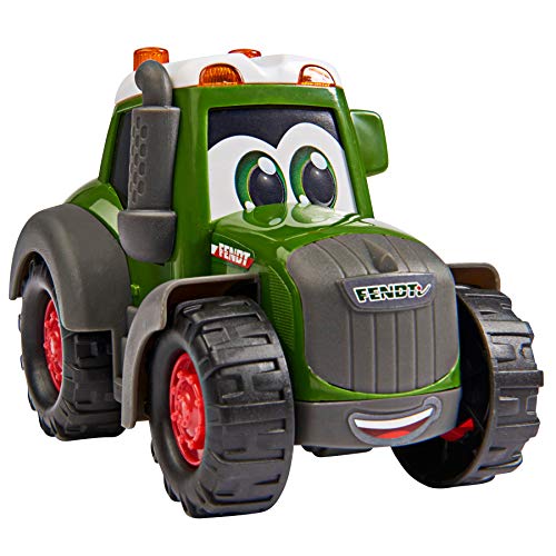 Dickie Toys 204112003 Was ist Was-Bauernhof, Fendt Traktor mit Freilauf, inkl. Was ist Was Buch, farbecht und… – Bild 4
