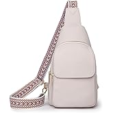 SENDEFN Small Sling Bag Crossbody Bags for Women Vegan Leather Cell Phone Cross Body Purse Fanny Packs Chest Bag for Women