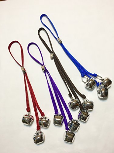 Cute Dog Door Bells for Housebreaking, Training and Communication (blue)