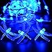 Qedertek Dragonfly 30 LED Solar String Lights, 20ft, Blue