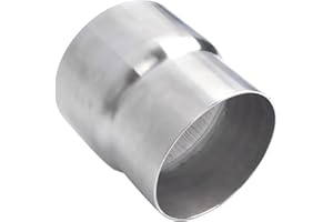 Elifecenter ID 3.5" to OD 4" Stainless Steel Exhaust Adapter Reducer, Whole Length 4 Inch (ID 3-1/2 Inch to OD 4 Inch)
