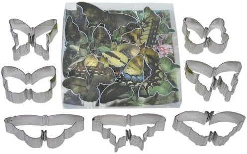Butterfly Tin Cookie Cutter 7 Pc Set L1922