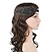 QNPRT 1920s Flapper Headband Roaring 20s Headpiece Downton Abby Beaded Art Deco Black