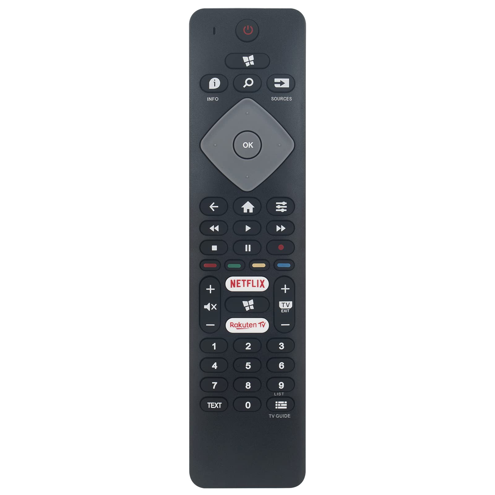 398GR10BEPHN0016BC Replacement Remote Fit for Philips 4K UHD LED Smart TV 24PFS6855/12 32PFS6855/12 32PHS6605/12 43PFS6855 43PFS6855/12 43PUS6504 43PUS6504/12 43PUS6554/12 43PUS6704/12