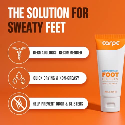 Carpe Antiperspirant Foot Lotion, A solution