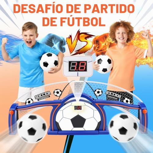 Porteria Futbol Niños Interior, Portería Infantil con Contador de Puntos y 2 Modos, Entrenamiento Futbol Niños Reacción y Coordinación, Regalo Futbol 6-12 Años