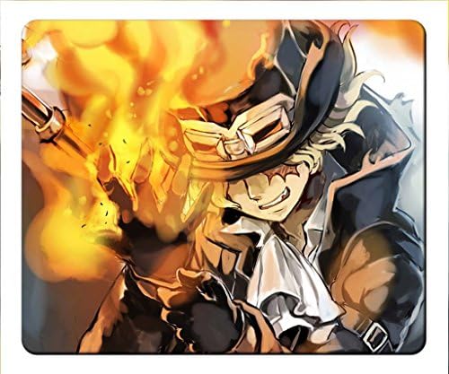 22x17cm/9x7x0.12inches Mouse Pad Soft Washable Working Gaming Black Rubber Medium Size Year-End Deals Christmas Wish List New Year Markdowns-One Piece Sabo Poster