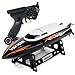 Cheerwing RC Racing Boat for Adults - High Speed Electronic Remote Control Boat for Kids, Black