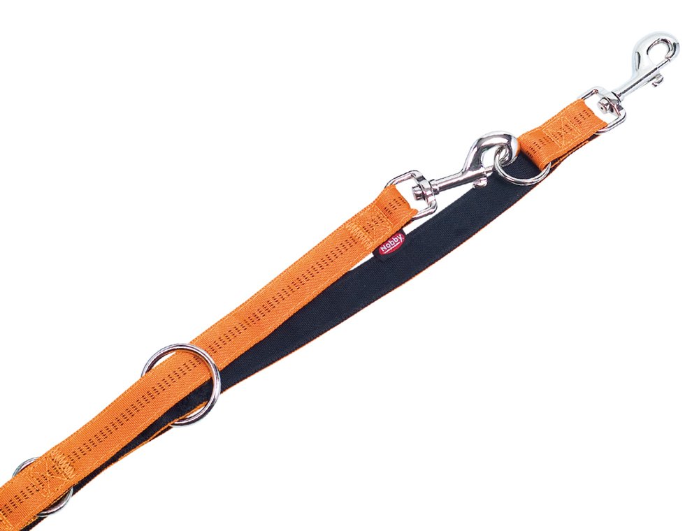 Nobby Training Leash Soft Grip, 200 cm/ 25 mm, Orange