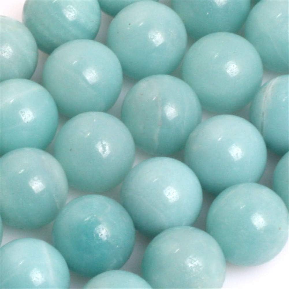 Gem-Inside Natural AAA Grade Blue Amazonite Stone 12mm Round Beads for Jewellery Making Strand 15" 31pcs Beaded Semi Precious Gemstone DIY Handmade Craft Supplies - Image 3