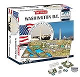 4D Washington DC Skyline Time Puzzle