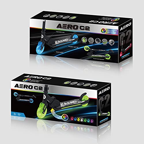 Scostar Aero C2 Kick Scooter for Kids Ages 58, with Dynamic RGB Lights