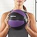 Amazon Basics Workout Fitness Exercise Weighted Medicine Ball - 14 Pounds, Purple and Black