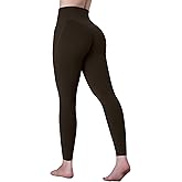 Sunzel Sustainable High Waisted Butt Lifting Leggings with Pockets for Women, No Front Seam Tummy Control Workout Yoga Pants