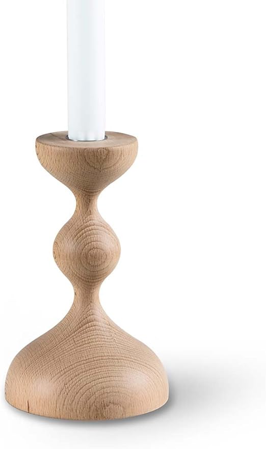 Isak Wood Candlestick Candle Holder Large Amazon De Kuche Haushalt
