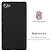 Cadorabo Case Compatible with Sony Xperia Z5 Compact in Frost Black - Shockproof and Scratch Resistant TPU Silicone Cover - Ultra Slim Protective Gel Shell Bumper Back Skin