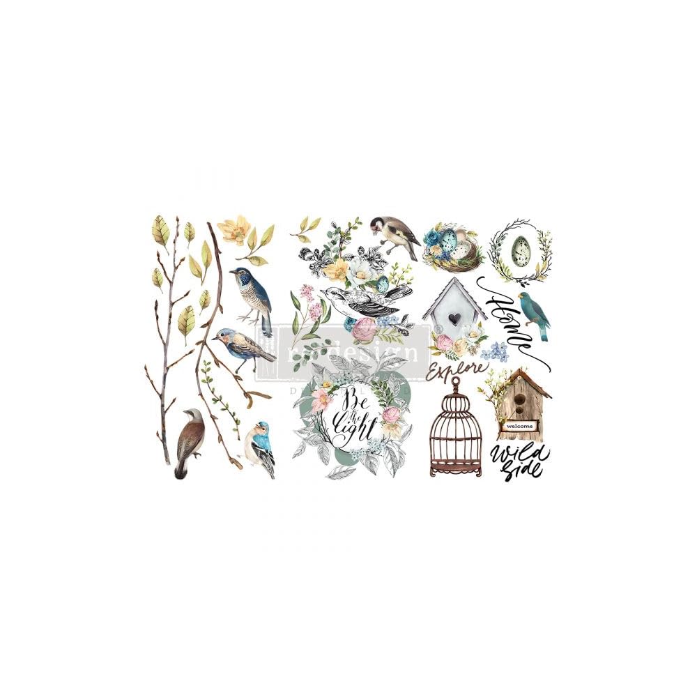 Re-Design with Prima Decor Transfers 6" x 12"Garden Marvels