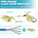 Mediabridge Cat7 Connector (Gold Shielded) - RJ45 Plug for Cat7 Ethernet Cable - 8P8C 50UM - 10 Pack (Part# 51P-C7-10PK )
