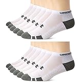 Men's Under Armour Resistor No-Show Socks (2-pk (12 pair) Large, White)