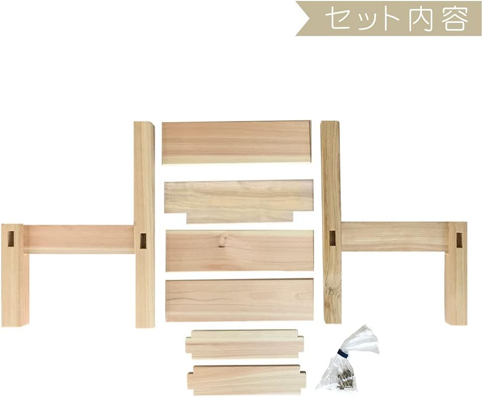 Amazon Co Jp 国産ひのき 木製 手作りキット ミニ背付き椅子 万能台 花台 ホーム キッチン