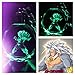 Design #10 Broly Dragon Ball Z Crystal Led KeyChain 7 Colors Changing Cycle by J Adryan