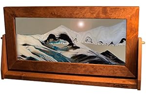 Exotic Sands | XL14 Moving Sand Pictures - X Large Alder (Arctic Glacier) Lava Lamp - Lava Lite - Hourglass - Liquid Sand Tim