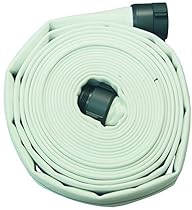 Dixon Valve DM25-50RAF Polyester Double Jacket Coupled Mill Hose, 200 psi Pressure, 50' Length, 2-1/2