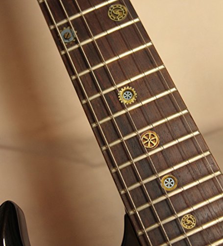 Fretboard Markers Inlay Sticker Decals for Guitar Bass - Steampunk Gears