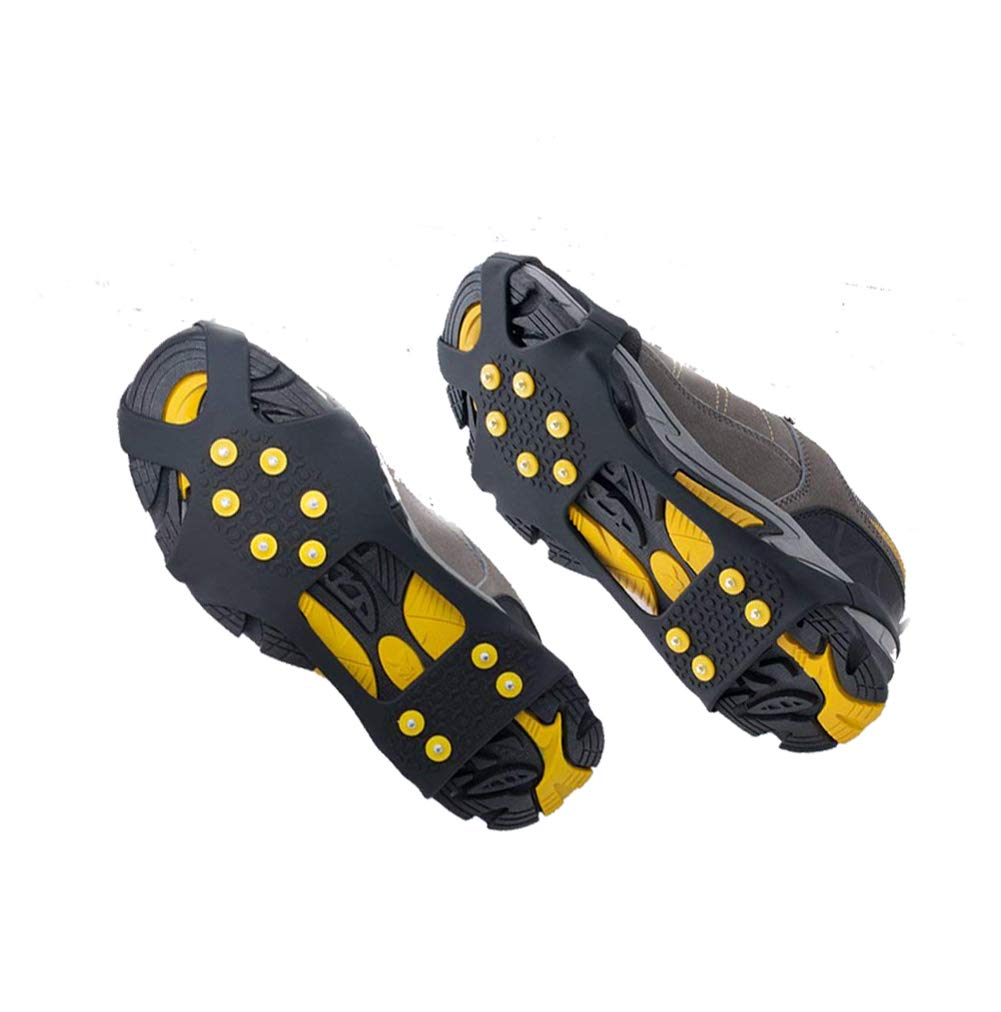 Aliglow Ice Snow Grips Over Shoe/Boot Traction Cleat Spikes Anti Slip