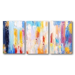 3 Panel Canvas Wall Art Abstract Oil Painting Pictures Home Wall Decorations for Bedroom Living Room Paintings Canvas Prints Framed - 16"x24" x 3 Panels