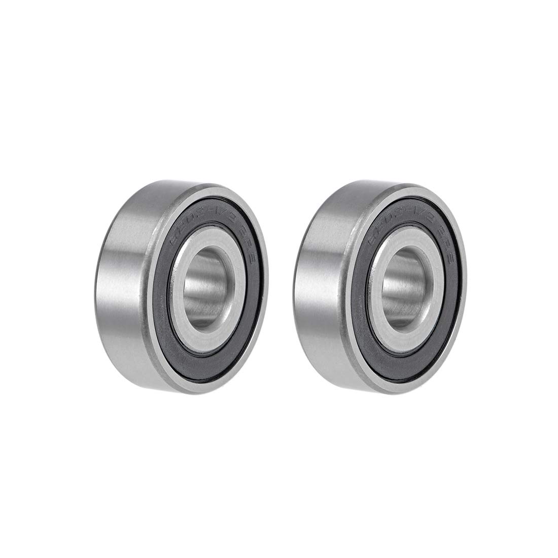 Photo 1 of uxcell 6202-1/2-2RS Deep Groove Ball Bearings 1/2-inch Inner Dia 35mm OD 11mm Bore Double Sealed Chrome Steel Z2 2pcs