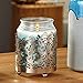 Hosley Metal Jar Candle Sleeves/Holders - Your Choice of Colors and Designs (Silver)